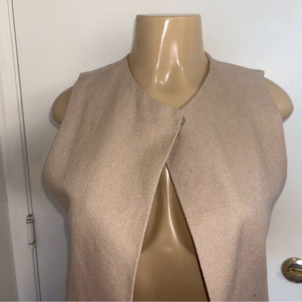 Kaarem Vein Dropped Arm Pocket Vest Jacket Cotton Size Xs New — image 3 of 6